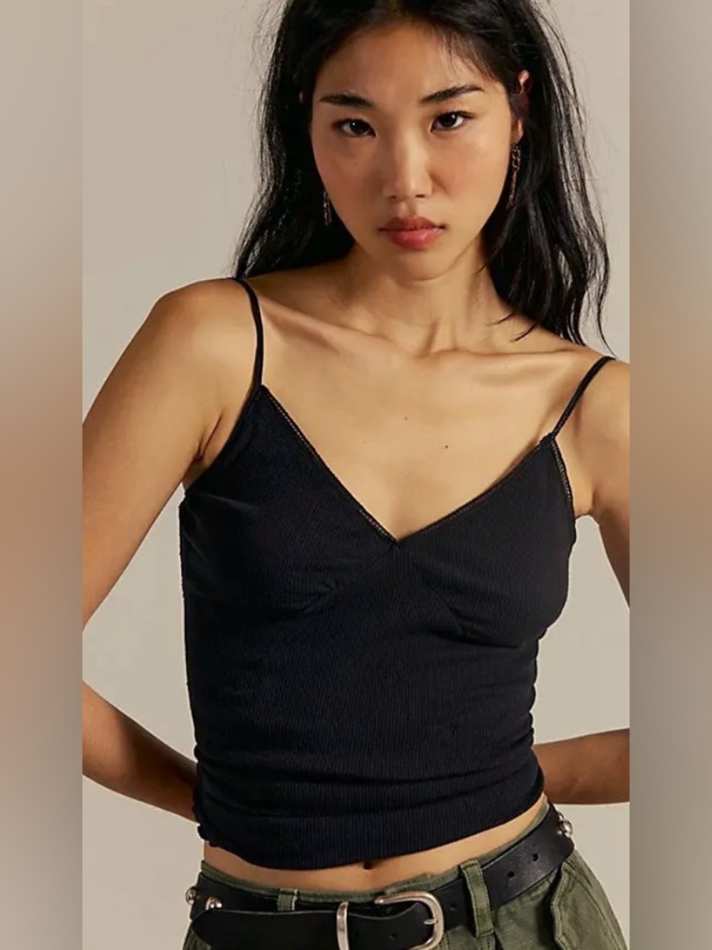 Free People Oh Honey tank. NWT. Black